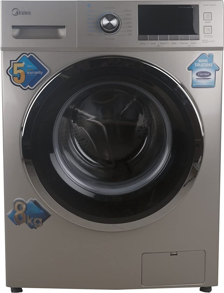 MIDEA WASHING MACHINE/DRYER 8KG FRONT LOADING MFC80DU1401/C1457E SILVER Ecart Your online Shop